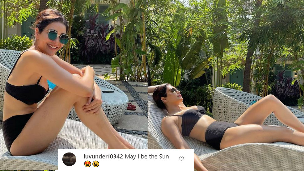 Karishma Tanna chills poolside in black bikini - See Instagram Photos
